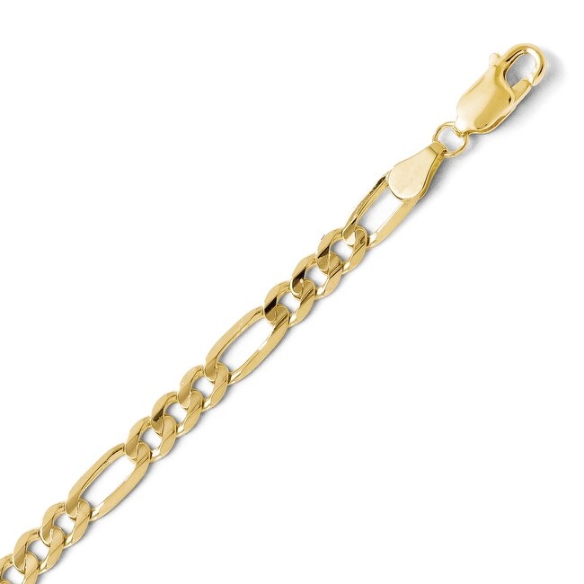 10k Gold 4.5mm Light Figaro Chain